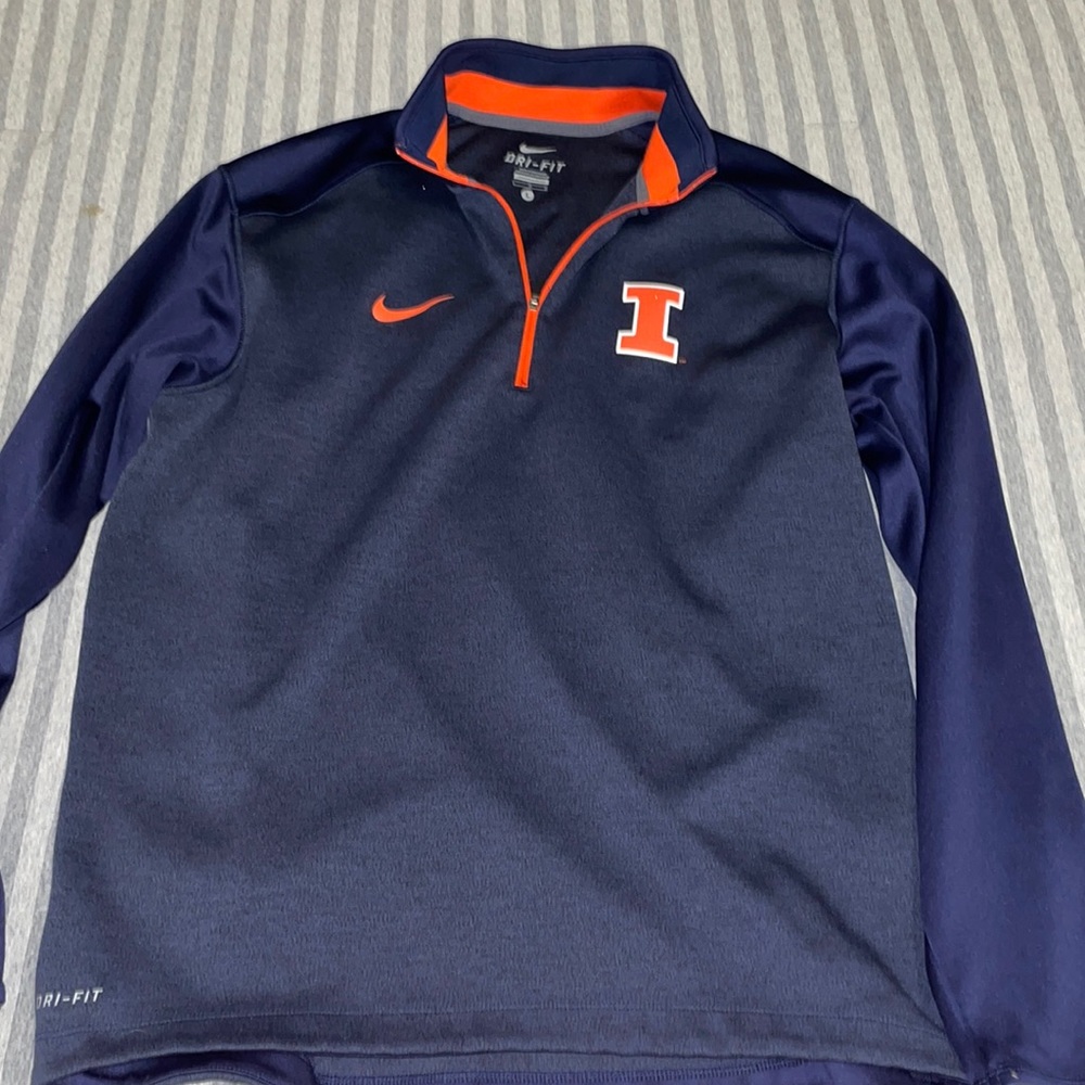 Mens Nike Illinois 1/4 Zip Pullover